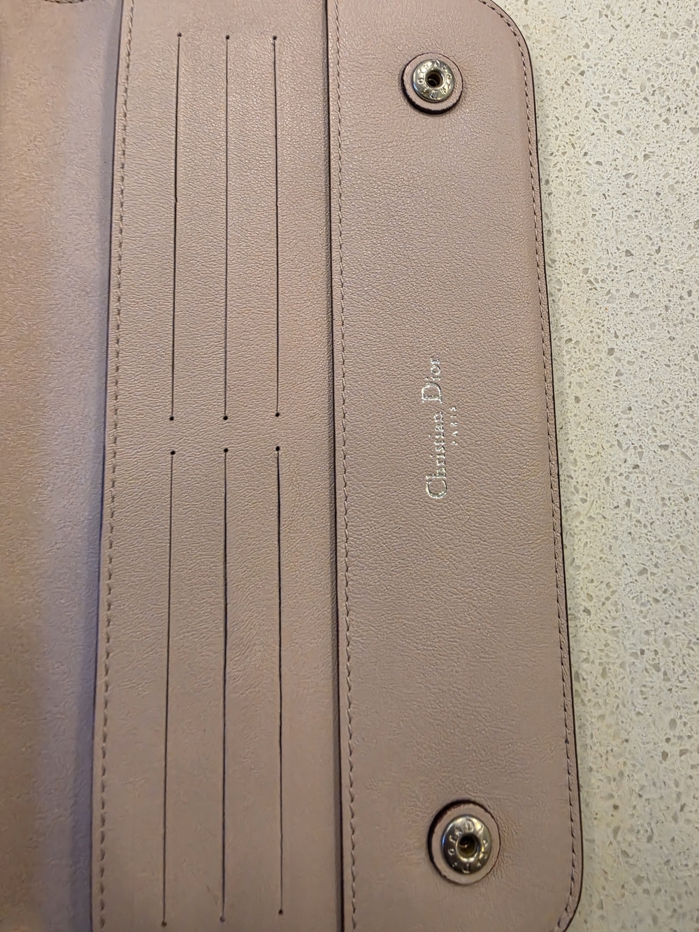 Dior Womans Leather Wallet - Mauve Excellent Condition! - Picture 3 of 8